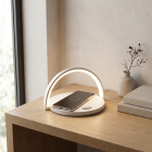 Hvid bordlampe plast, Erhan, 2W, 3000K LED, med brytare