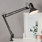 Metal klemmespot sort, Katharina, med brytare