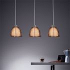 Modern pendler lampe bronze, Amela