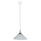 Glas pendler lampe hvid, Elisa