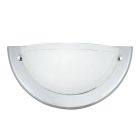 Glas væglampe krom, Angely
