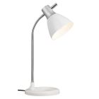 Design skrivebordslampe hvid, Liberty, med brytare