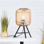 Industri bordlampe brun, Brain, med brytare