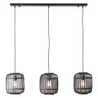 Træ pendel lampe sort, Brain