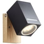 Modern udendørslampe sort, Charis, IP44