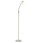 Metal gulv lampe krom, Jaydah, med brytare