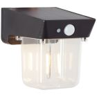 Modern udendørs væglampe solcelle sort, Steijn, 2W, 2700K LED, IP44