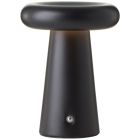Modern genopladelig udendørs bordlampe sort, Stig, 3W, 3000K LED, IP44, 3 trins lysdæmper