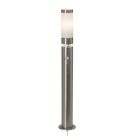 Plast udendørslampe gulvlampe med bevægelsessensor krom, Sage, 5W, 3000K LED, IP44