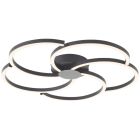 Design loftlampe sort, Somia, 32W, 3000K LED, 3 trins lysdæmper