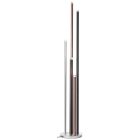 Modern gulv lampe sølv, Olivia, 4W, 3000K LED, med brytare