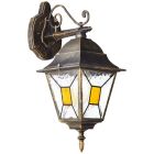 Klassisk udendørslampe rustfarvet, Levinus, IP44