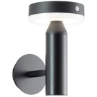 Metal udendørs væglampe solcelle sort, Kubilay, 3W, 4000K LED, IP44