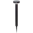 Metal udendørslampe gulvlampe solcelle sort, Kubilay, 3W, 4000K LED, IP44