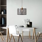 Træ pendel lampe spisebord sort, Sherona