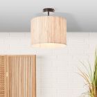 Rustik loftlampe beige, Wenda