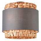 Rustik loftlampe grå, Vibeke