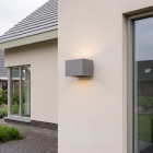 Antracit up down væglampe aluminium, Dion, 7W, 3000K LED, IP54