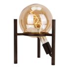 Retro bordlampe sort, Alvin, med brytare