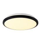 Sort modern plafond plast, Joachim, 24W, 3000K LED