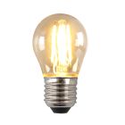 Dæmpbar Olucia E27 LED pære, P45, 4W, Amber glas, 2200K