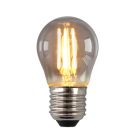 Dæmpbar Olucia E27 LED pære, P45, 3w, Smoke glas, 2200k
