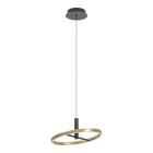 Messing design pendler lampe metal, Buket, 19W, 3000K LED, 3 trins lysdæmper