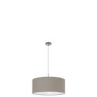 Taupe modern pendler lampe stof, Abano