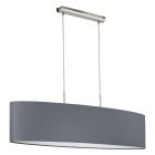 Grå modern pendler lampe stof, Abano
