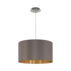 Brun modern pendler lampe stof, Terme