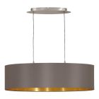 Brun modern pendler lampe stof, Terme