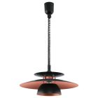 Sort design pendler lampe stål, Lariana