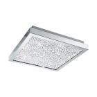 Krom design loftlampe glas, Aarnoud, 16W, 4000K LED