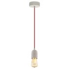 Grå vintage pendler lampe metal, Christel