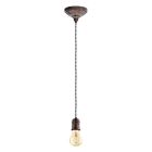 Kobber vintage pendler lampe metal, Christel