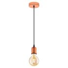 Kobber vintage pendler lampe metal, Christel
