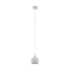 Hvid modern pendler lampe stål, Silva