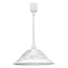 Hvid pendler lampe glas, Klaas