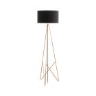 Kobber design gulv lampe metal, Viola, med brytare