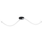 Sort modern plafond stål, Allal, 12W, 3000K LED