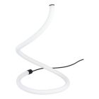 Sort modern bordlampe plast, Allal, 10W, 3000K LED, med brytare