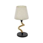 Sort industri bordlampe stål, Simeon, med brytare
