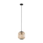 Rustik pendler lampe træ, Ankie