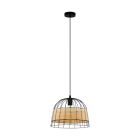 Rattan pendler lampe brun, Guillaume