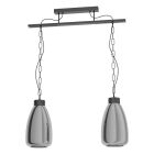 Sort design pendler lampe glas, Annefleur