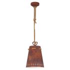 Rustfarvet rustik pendler lampe stål, Everardus