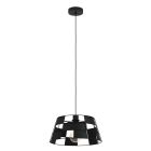 Sort pendler lampe aluminium, Nelly