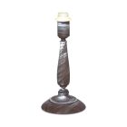 Brun rustik bordlampe uden skærm metal, Noah, med brytare