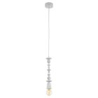 Træ pendler lampe hvid, Abel
