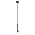 Træ pendler lampe sort, Abel
